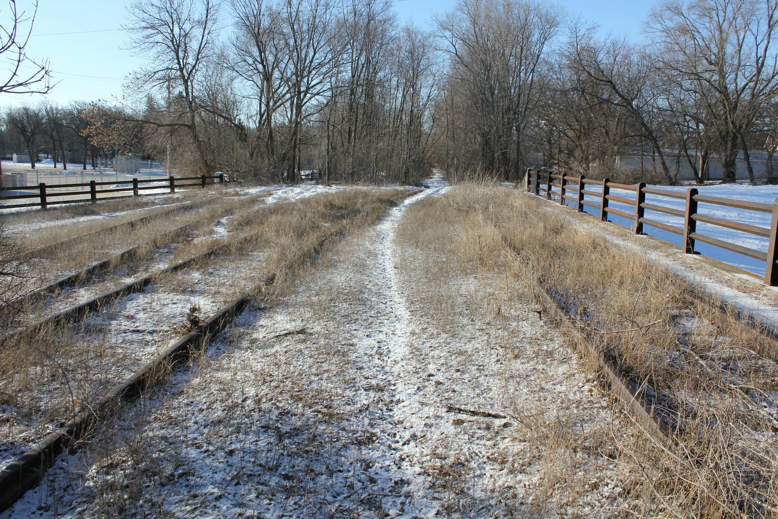Looking south
